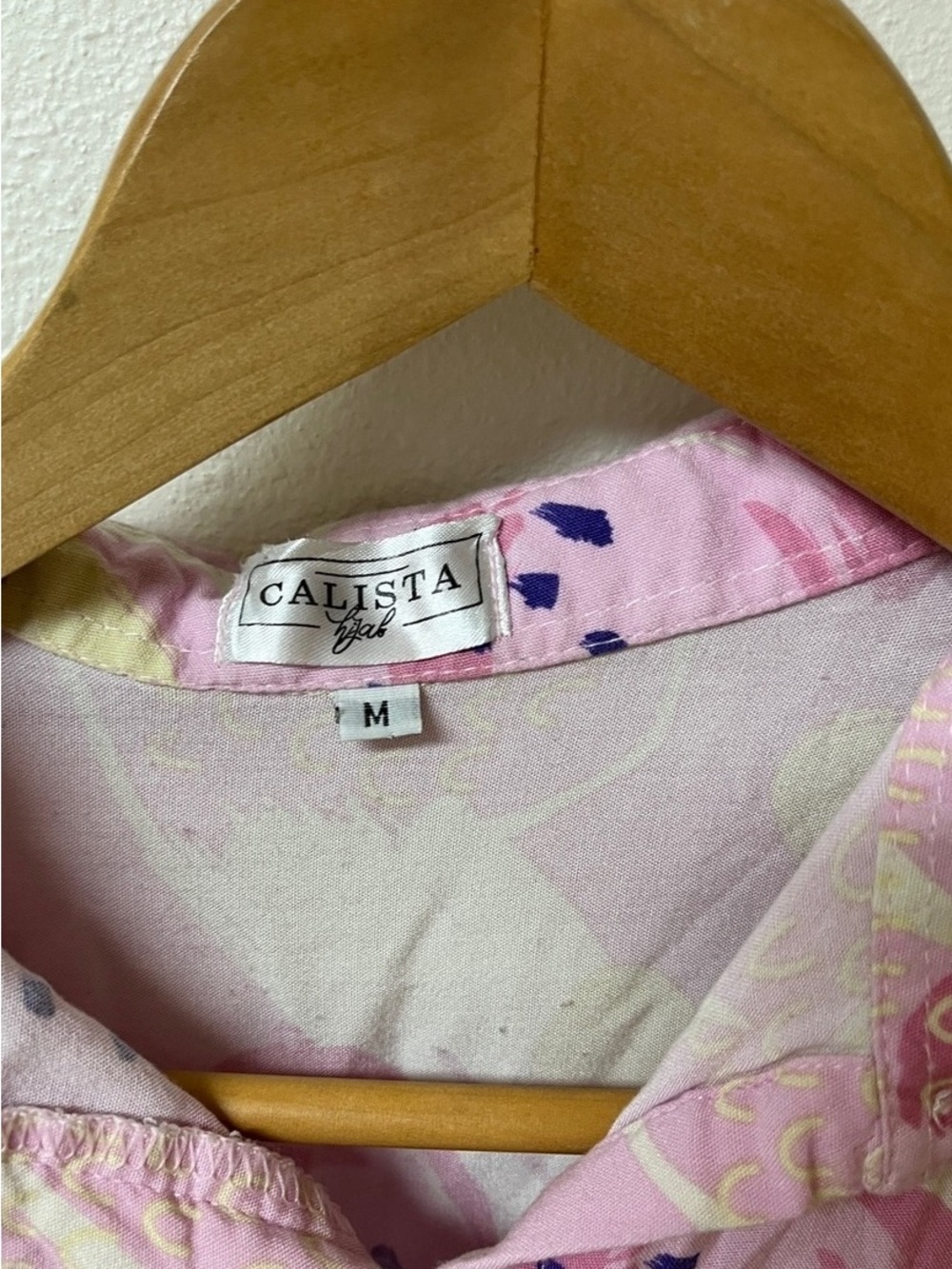 Women's Pink Patterned Button-Front Jacket - Picture 3 of 3